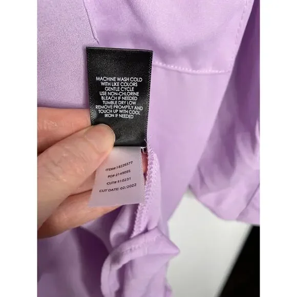 Torrid Harper Lilac Purple Roll-Tab Sleeve Blouse Size 3X - Picture 6 of 8
